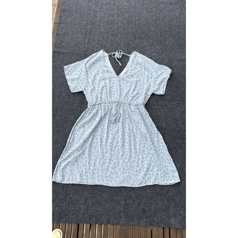 Bebop Cottage Mini Dress Light‎ Blu Floral Size L